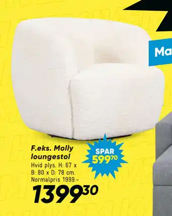 Bilka Molly loungestol tilbud