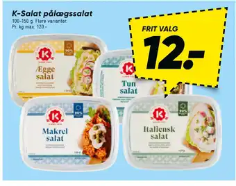 Bilka K-salat pålægssalat tilbud