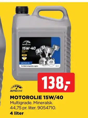 jem & fix Motorolie 15w/40 tilbud