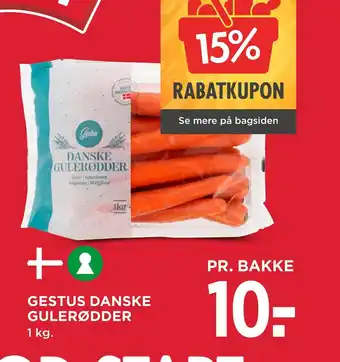 MENY Gestus danske gulerødder tilbud