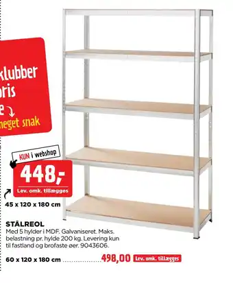 jem & fix Stålreol tilbud