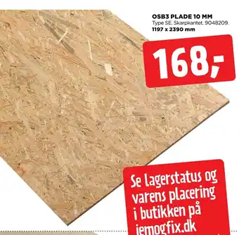 jem & fix Osb3 plade 10 mm tilbud