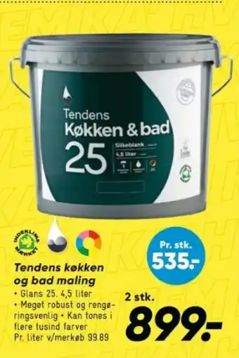 Bilka Tendens køkken og bad maling tilbud