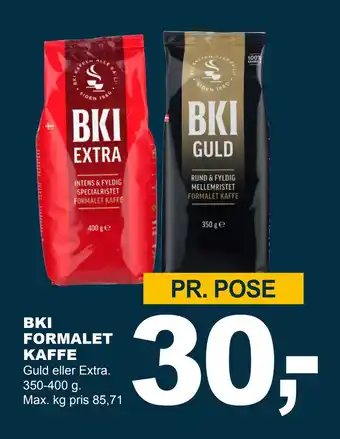 Let-Køb Bki formalet kaffe tilbud