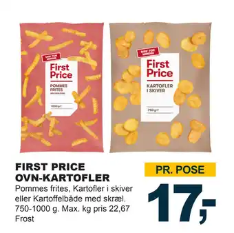 Let-Køb First price ovn-kartofler tilbud