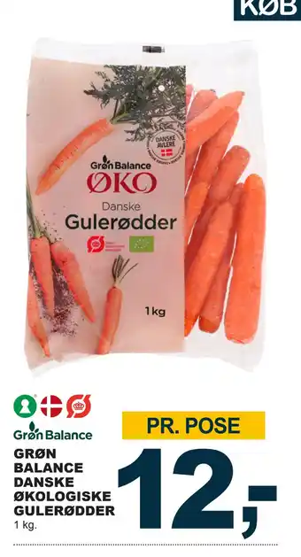 Let-Køb Grøn balance danske økologiske gulerødder tilbud