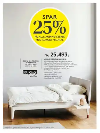 SENG Auping essential planseng tilbud