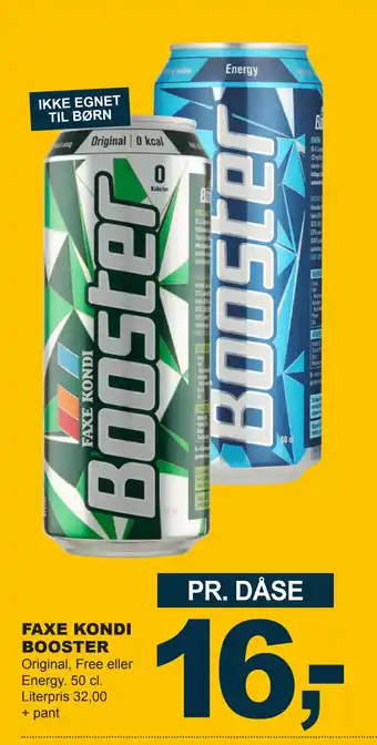 Let-Køb Faxe kondi booster tilbud