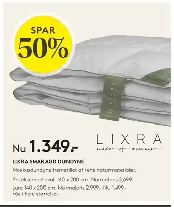 SENG Lixra smaragd dundyne tilbud