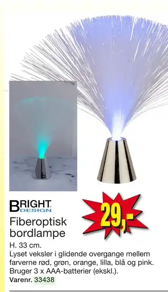 Harald Nyborg Fiberoptisk bordlampe tilbud