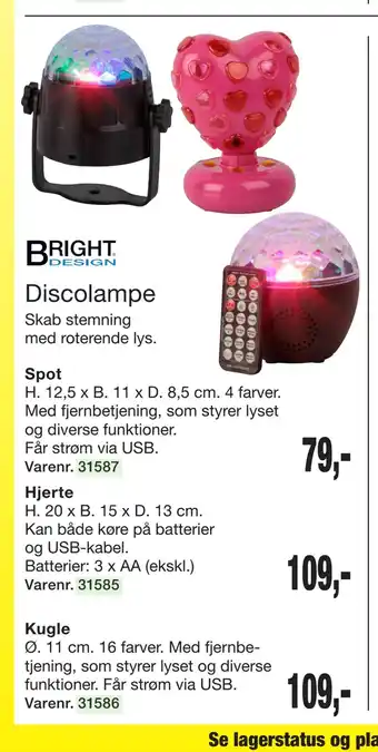 Harald Nyborg Discolampe tilbud