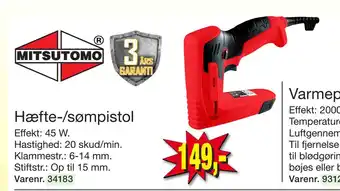 Hæfte-/sømpistol
