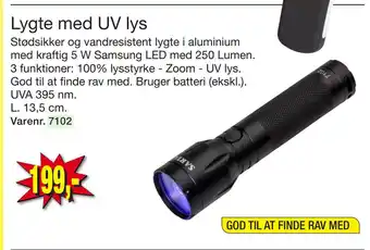 Harald Nyborg Lygte med uv lys tilbud
