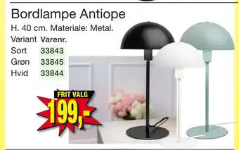 Harald Nyborg Bordlampe antiope tilbud