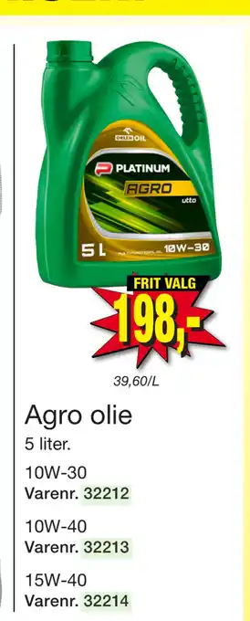 Harald Nyborg Agro olie tilbud