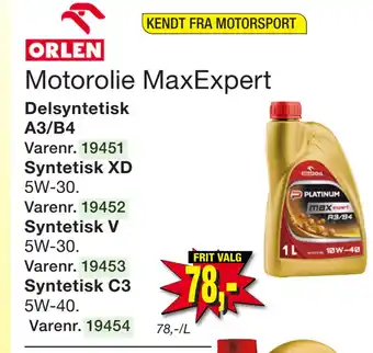 Harald Nyborg Motorolie maxexpert tilbud