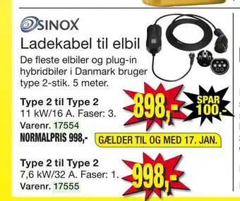 Harald Nyborg Ladekabel til elbil tilbud