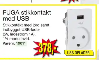 Harald Nyborg Fuga stikkontakt med usb tilbud
