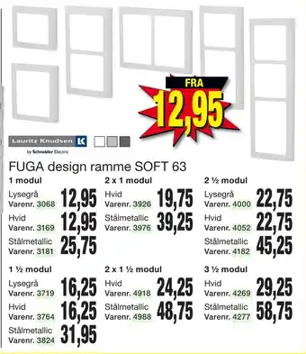 Harald Nyborg Fuga design ramme soft 63 tilbud