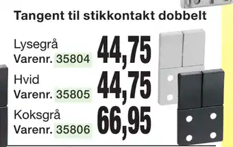 Harald Nyborg Tangent til stikkontakt dobbelt tilbud