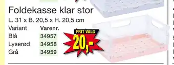 Harald Nyborg Foldekasse klar stor tilbud