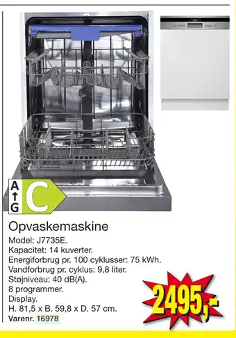 Harald Nyborg Opvaskemaskine tilbud