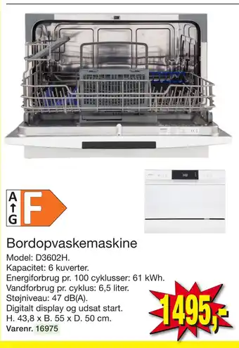 Harald Nyborg Bordopvaskemaskine tilbud