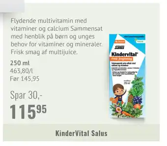 Din Lokale Helsekost Kindervital salus tilbud