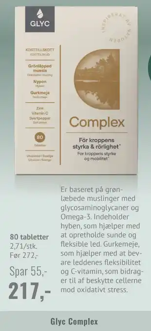 Din Lokale Helsekost Glyc complex tilbud