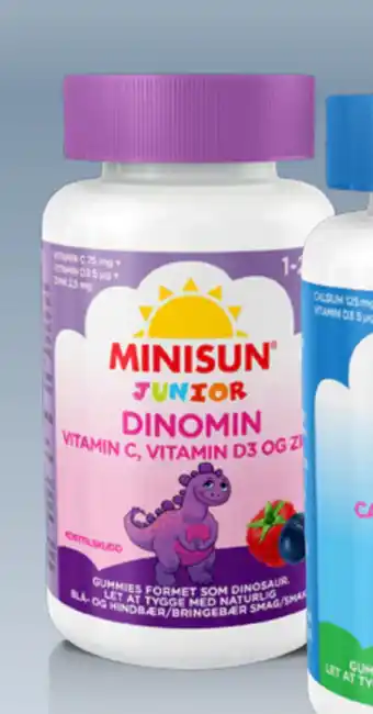 Helsam Dinomin c & d3 vitamin junior tilbud