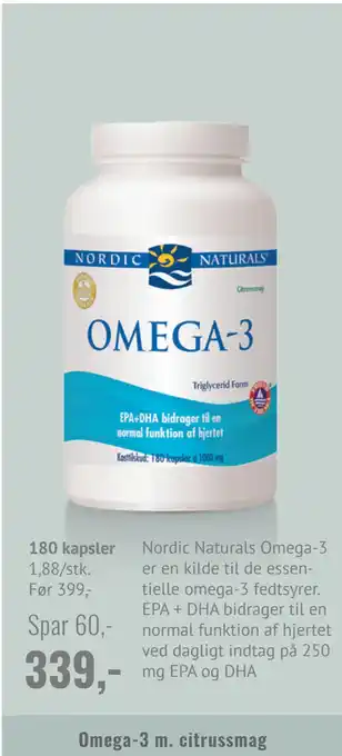 Helsam Omega-3 m. citrussmag tilbud