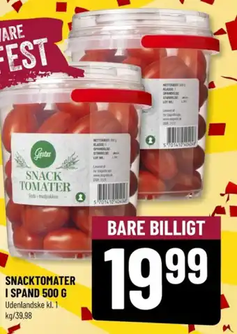 Løvbjerg SNACKTOMATER I SPAND 500 G tilbud