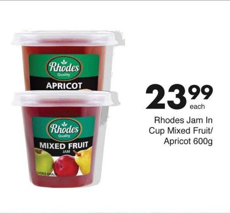 Rhodes Jam In Cup Mixed Fruit/ Apricot 600g tilbud hos Kaufland