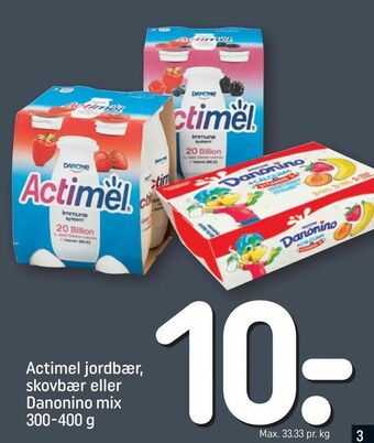 REMA 1000 Actimel jordbær, skovbær eller Danonino mix tilbud
