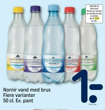 REMA 1000 Nornir vand med brus tilbud
