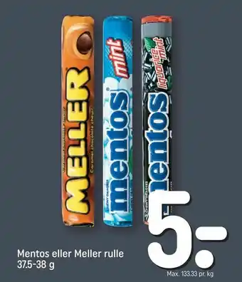REMA 1000 Mentos eller Meller rulle tilbud