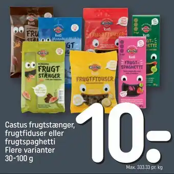 REMA 1000 Castus frugtstænger, frugtfiduser eller frugtspaghetti tilbud