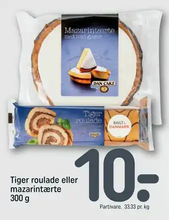 Tiger roulade eller mazarintærte