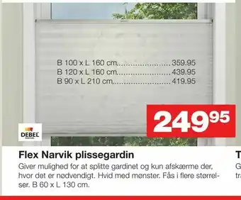 Bauhaus Flex Narvik plissegardin tilbud