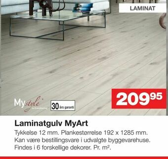 Bauhaus Laminatgulv MyArt tilbud