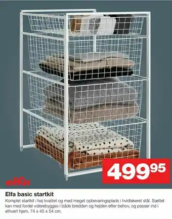 Bauhaus Elfa basic startkit tilbud