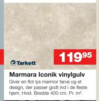 Bauhaus Marmara Iconik vinylgulv tilbud