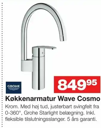 Køkkenarmatur Wave Cosmo