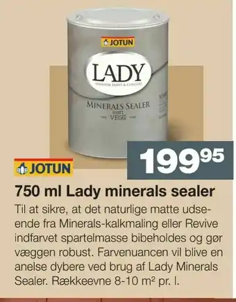 Bauhaus 750 ml Lady minerals sealer tilbud