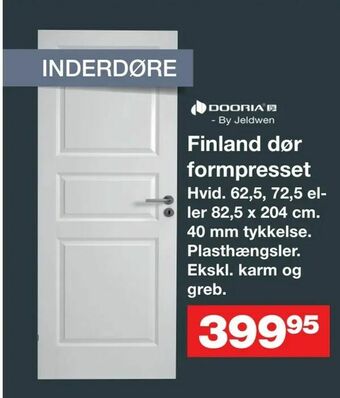 Bauhaus Finland dør formpresset tilbud