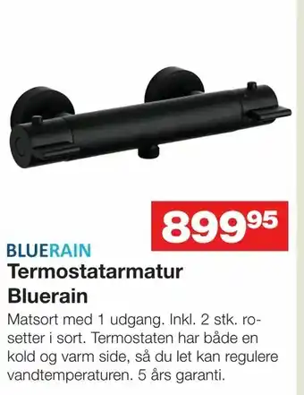 Bauhaus Termostatarmatur Bluerain tilbud