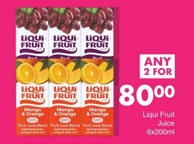 Liqui Fruit Juice 6x200ml tilbud hos Kaufland