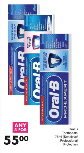 Kaufland Oral B Toothpaste 75ml (Sensitive/ Protection Professional tilbud