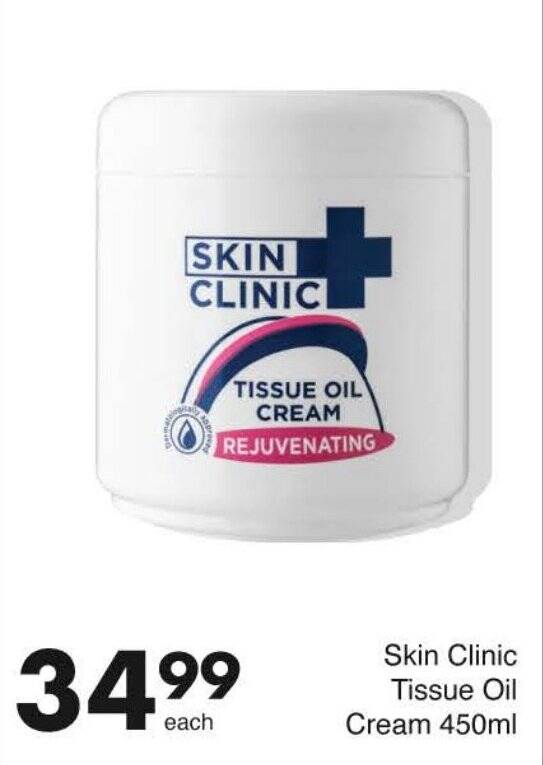 Skin Clinic Tissue Oil Cream 450ml tilbud hos Kaufland