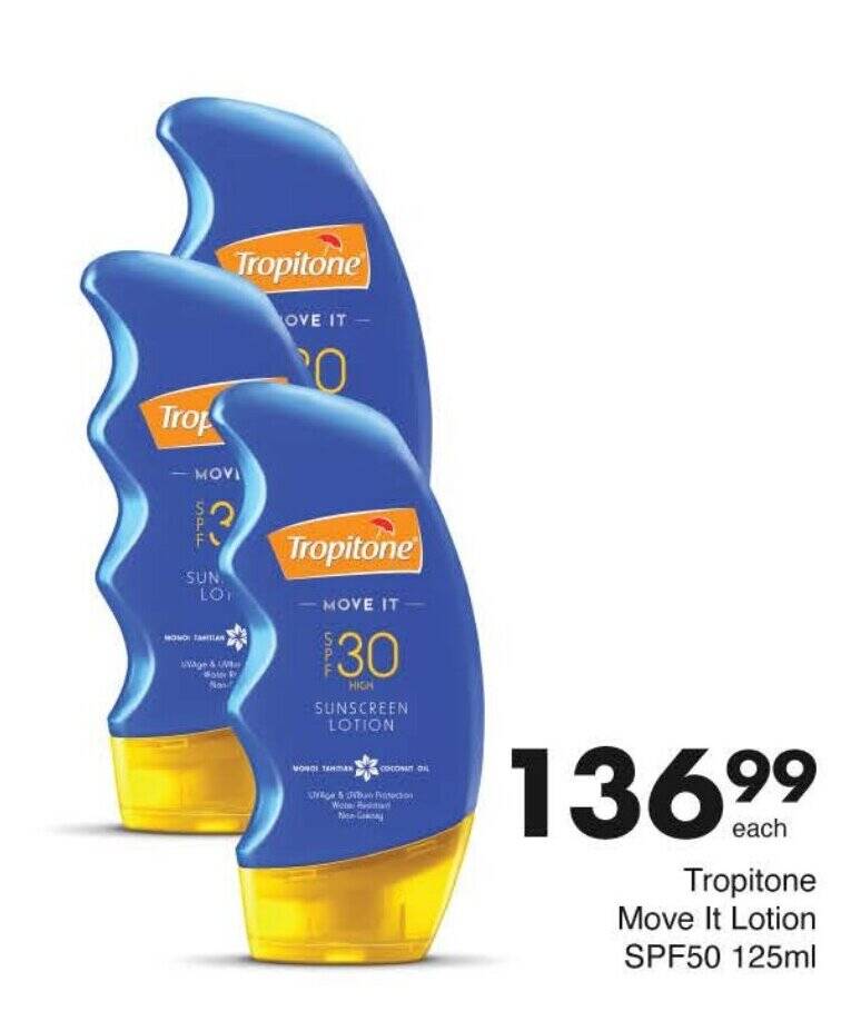 Tropitone Move It Lotion SPF50 125ml tilbud hos Kaufland